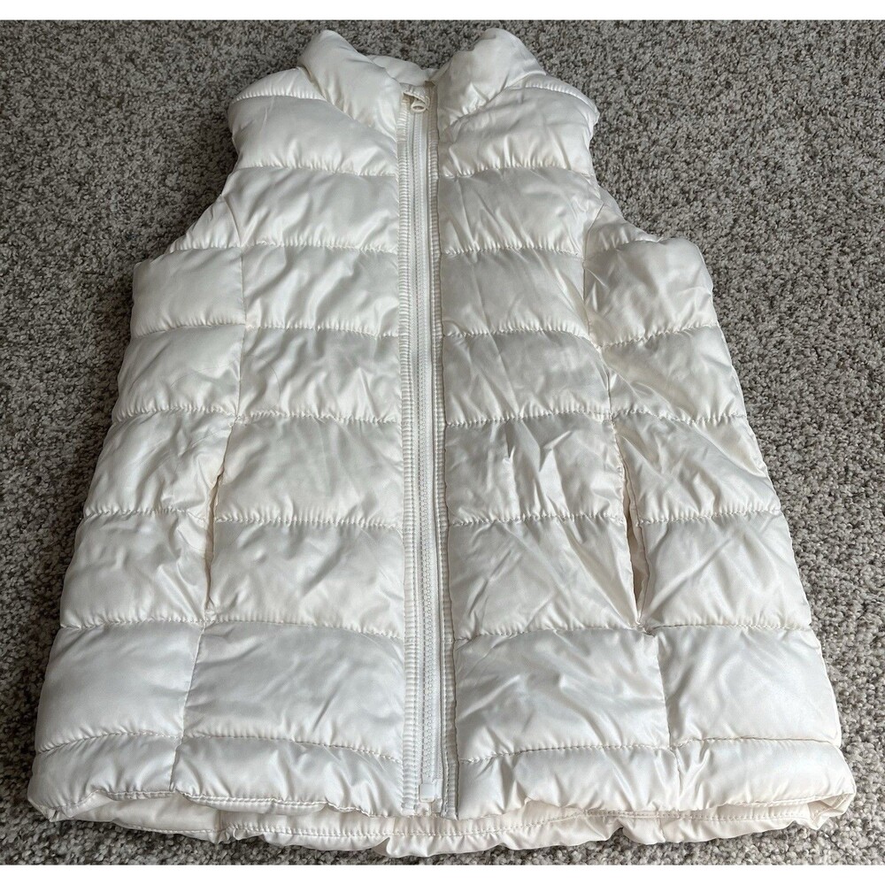 Youth Girls Old Navy Ivory Frost Free Vest, Size 10/12